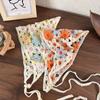 Turban Knitted Headband Floral Crochet Bandana Sweet Women Hair Scarf  Girls