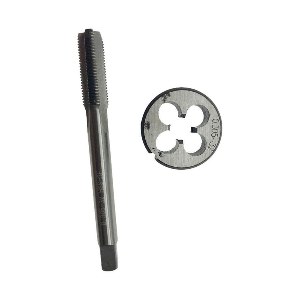 3 Flutes Tap Die Set 0.305-32 (.305x32) 72 Mm Length Accessories HSS
