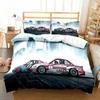 3D Print Cool Racing Car Drift Cars Bedding Set Single Twin Full Queen King Size Bed Set Adult Boys Bedroom Men Boys Gift