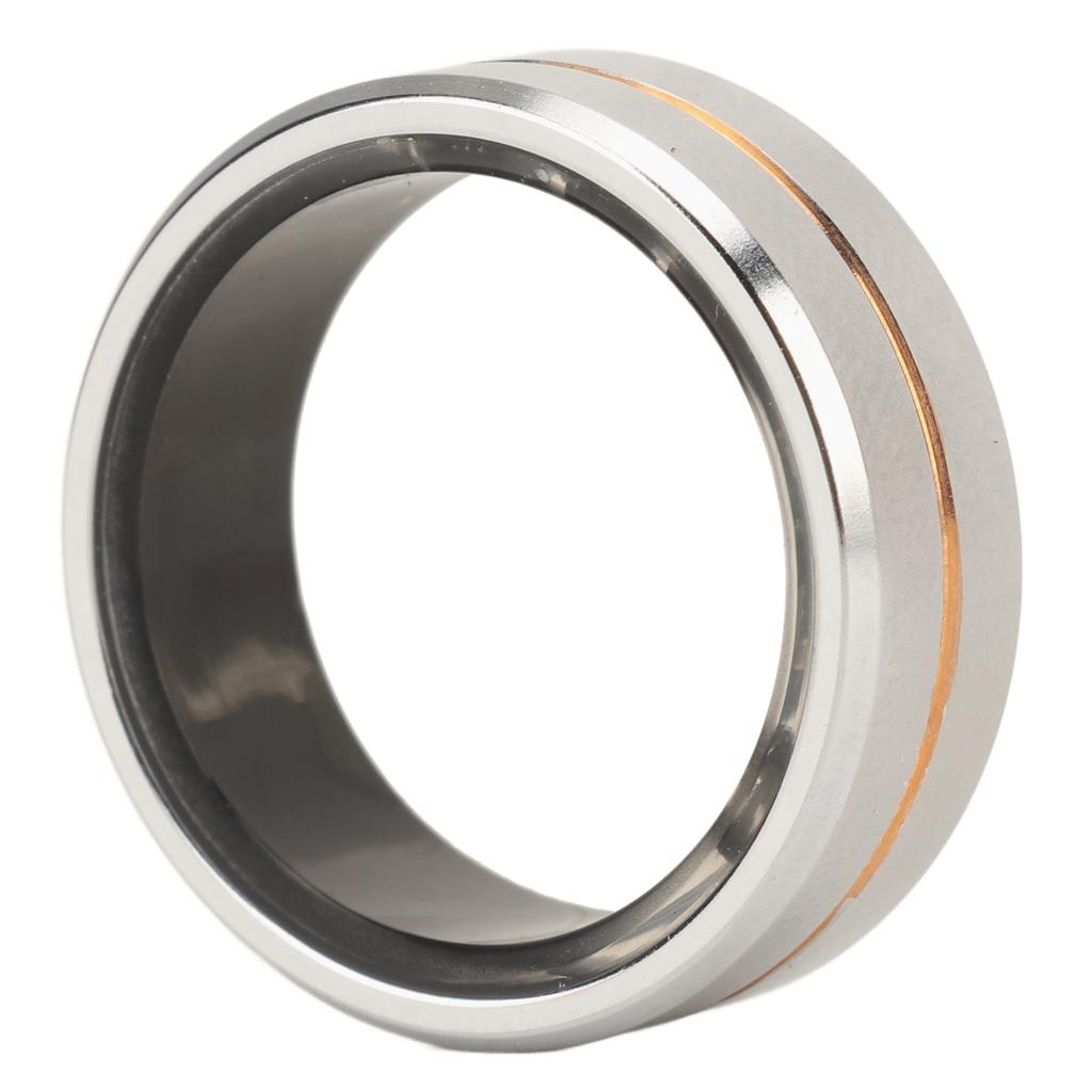 Smartring Silber Wasserdicht Fernbedienung Aufnahme Smart Health Tracker Ring für Fitness Schlafen