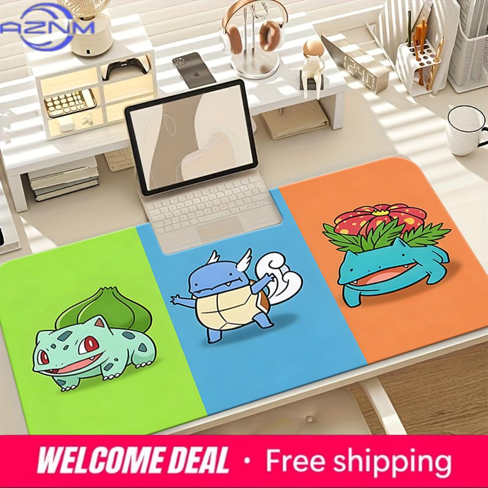 Bulbasaur Evolution TCG Playmat NonSlip Washable Gaming Mouse Pad 30x80x0.2cm