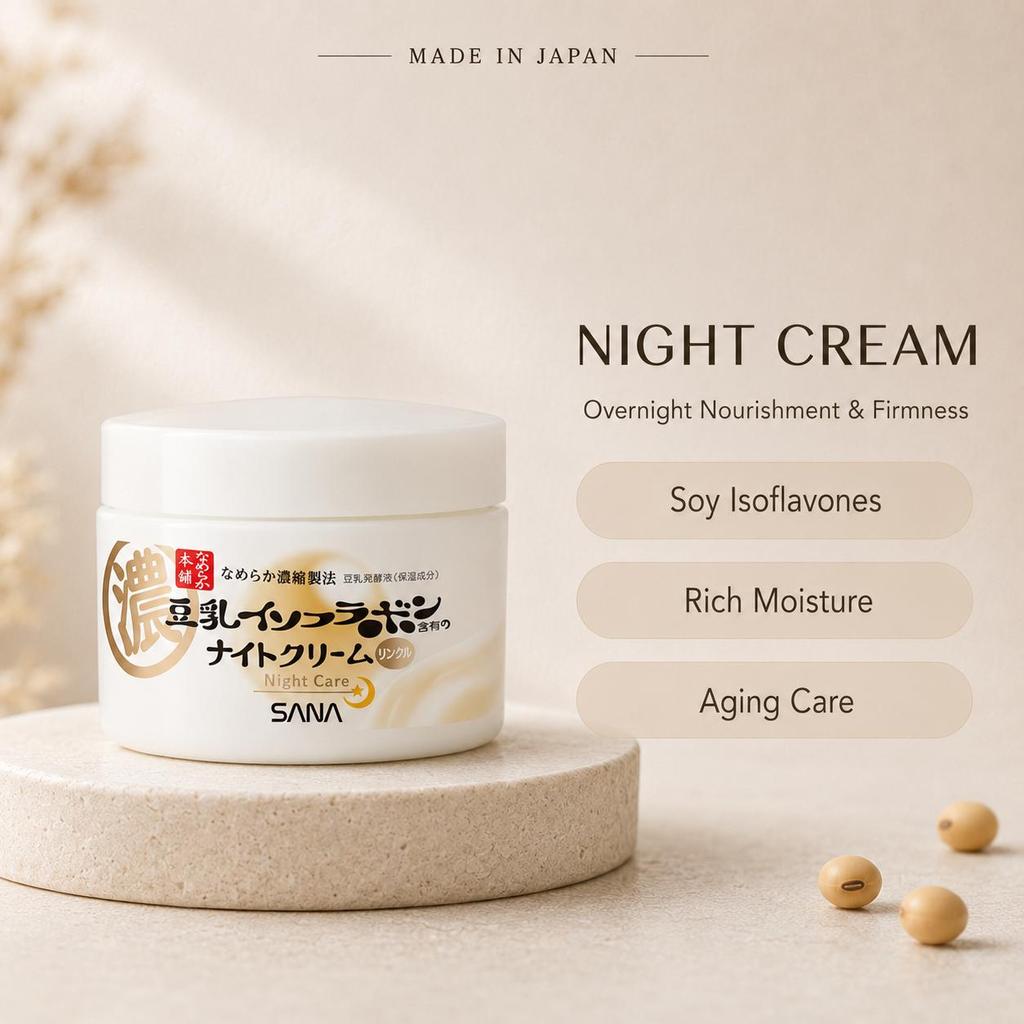 Nameraka Wrinkle Night Cream אנטי אייג'ינג קרם לחות לילה, 50 גרם