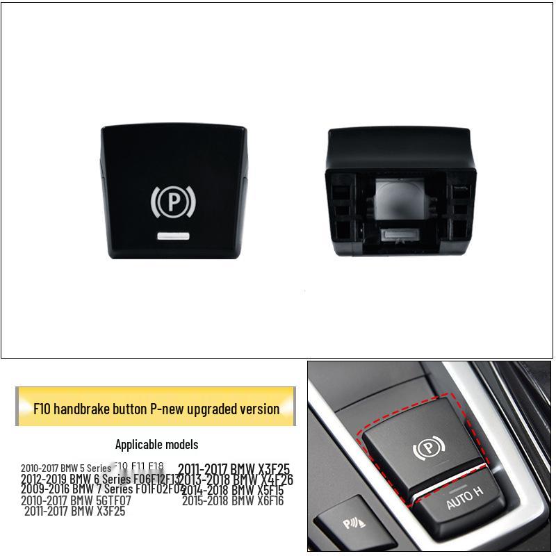 BMW 5 & 7 Series Electronic Handbrake P Button for F18 F02 - Parking Brake Switch Accessory