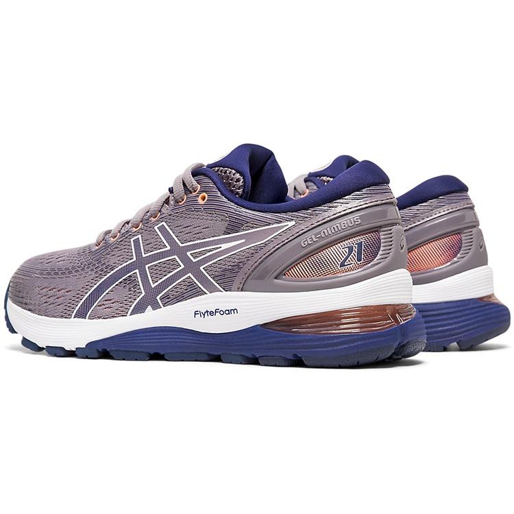 (WMNS) ASICS Gel-Nimbus 21 'Lavender Grey Dive Blue' Women's 1012A156-500