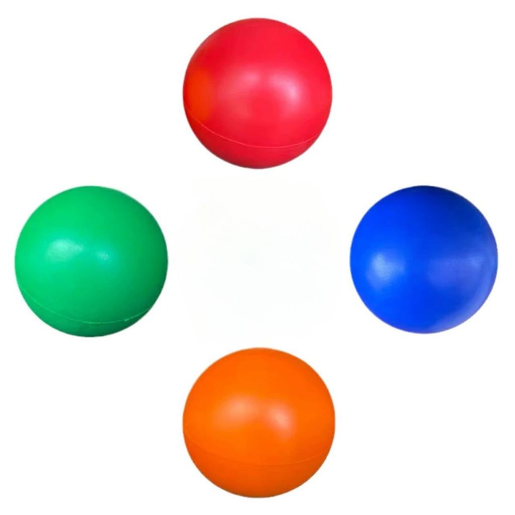 4PCS Stress Relief Balls Non-Toxic Squeeze Balls Colorful Foam Balls for Kids and Adults Hand Exercise Squishy Relief Toys for Anxiety ADHD Autism