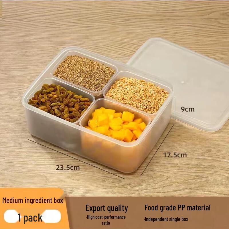 Plastic Ice Jelly Ingredient Box with Lid Ice Jelly Box Medium