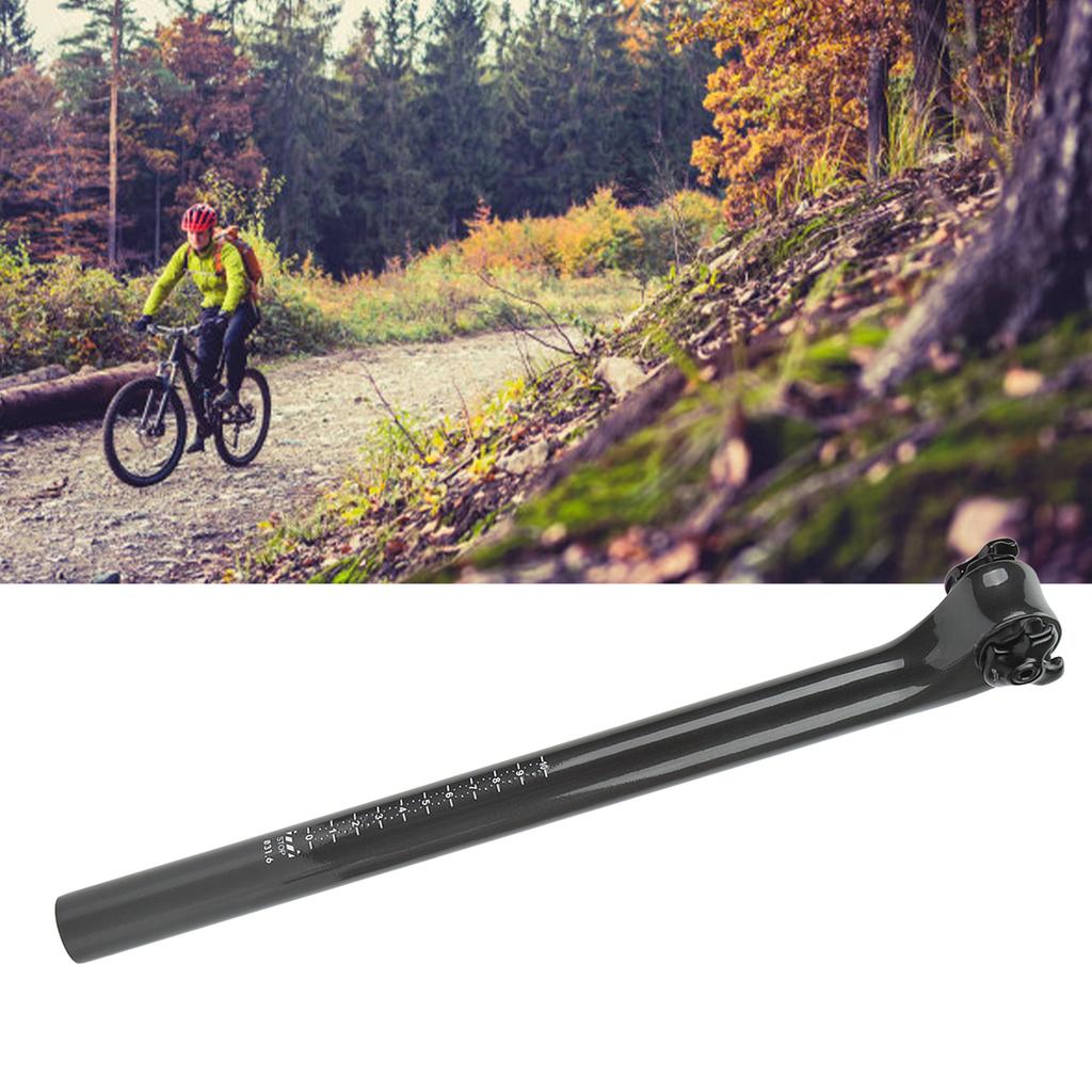 Bike Seatpost 20 Degree Offset Carbon Light Weight High Strength Seat Post Replacement Seat Tube