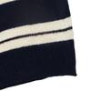 2026 Autumn/Winter Women's Color Block Striped Knit Sweater - Casual, Loose Fit with Lapel