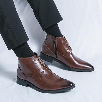 Mode Stiefeletten Schnür-Oxfords Herrenmode Business Stiefel Herren Freizeitschuhe Handgefertigt Herren Leder Stiefeletten Herren Stiefel