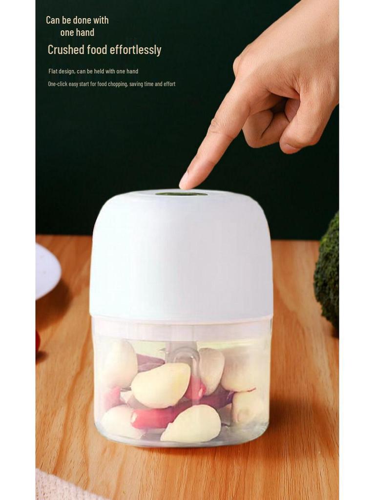 Electric Mini Food Processor & Grinder: Baby Food, Garlic, Meat, and Paste Maker