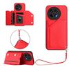For OnePlus Ace 5 5G/OnePlus Ace 5 Pro 5G/OnePlus 13R 5G Case Card Holder Kickstand Skin-Touch Phone Cover with Wrist Strap