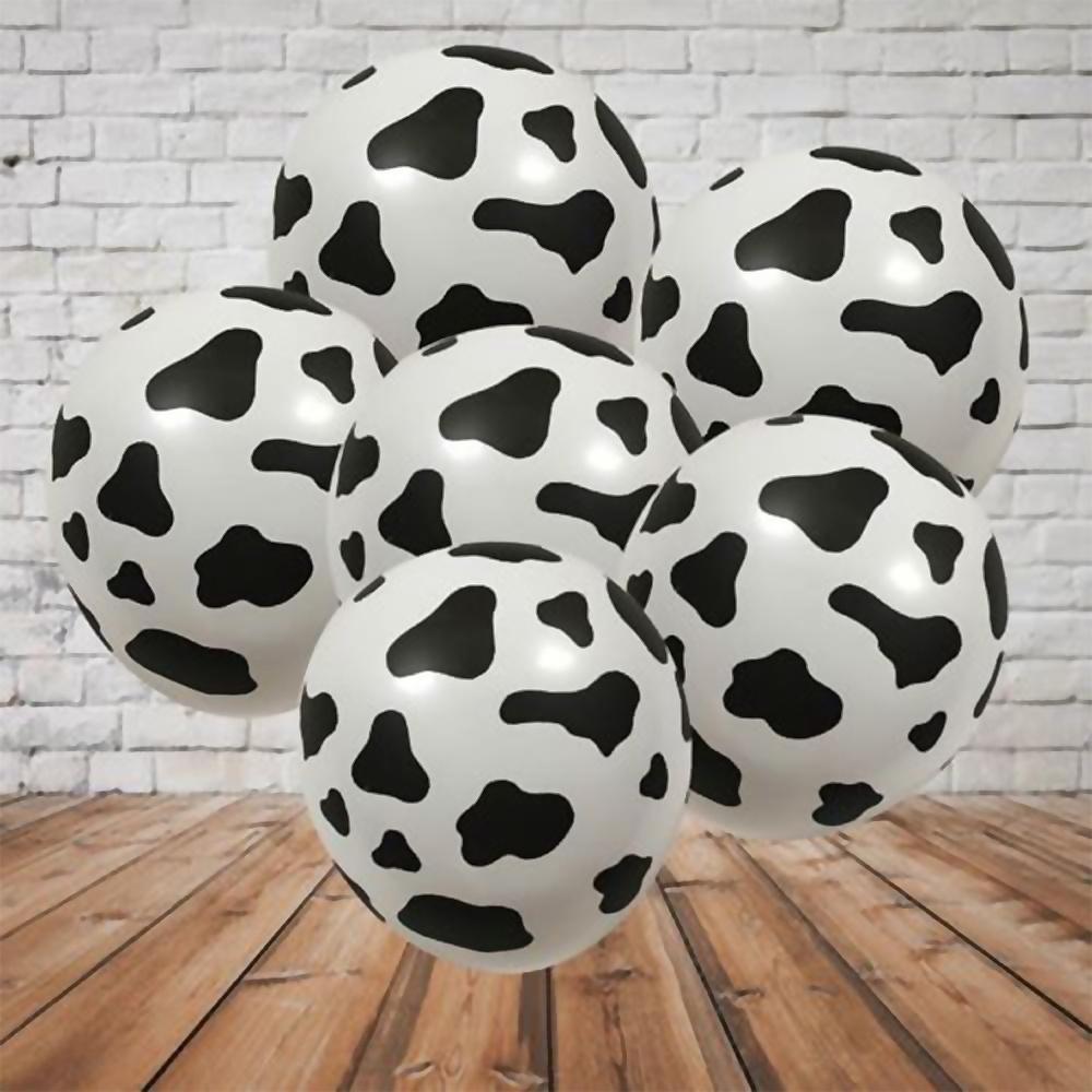 20pcs/35pcs/50pcs Thicken Cow Printed Round Latex Balloons Balloons Beautiful Printing Cow Balloon Latex Balloon for Birthday Party 12Inch