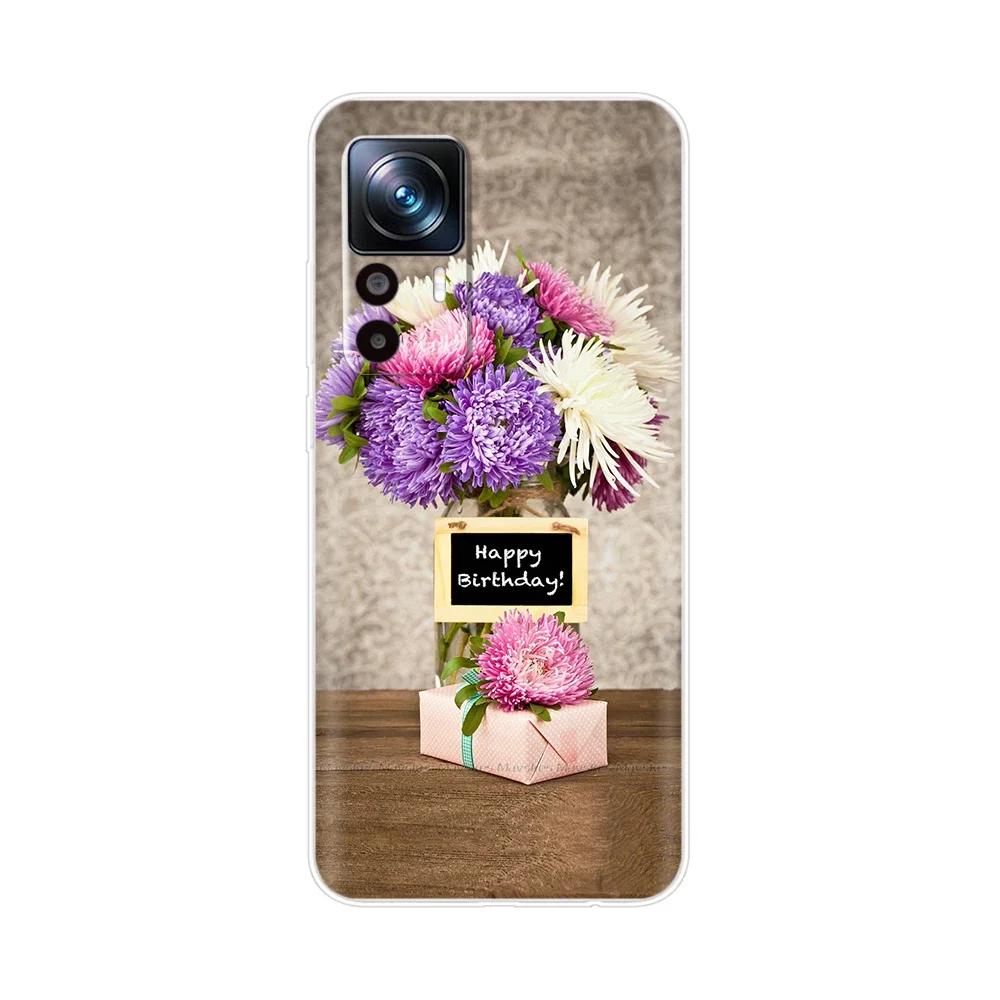 For Xiaomi 12T Pro Case Silicone Fashion Painted Soft Phone Case For Xiaomi 12T Case Back Cover For Xiomi Mi 12T Pro 12 T Bumper