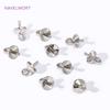 18K Gold Plated Brass Eye Pins Bail Top Drilled,Pearl Pendant Mounting Bails Connectors For DIY Jewelry Making Accessories