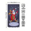 Tu Christmas Shower Curtain Santa Claus Festive Holiday Bathroom Decor Red And White Pattern Waterproof Xmas Gift Home