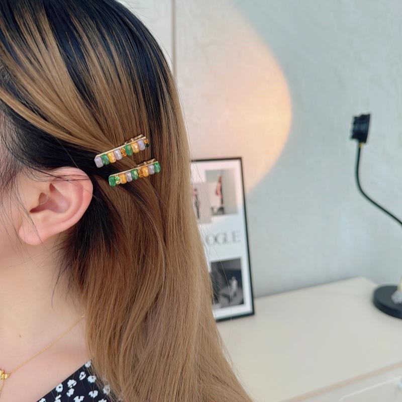 Korean Hair Accessories: Luxurious Super Sparkling Crystal Bar Hairpin for Women, High Quality