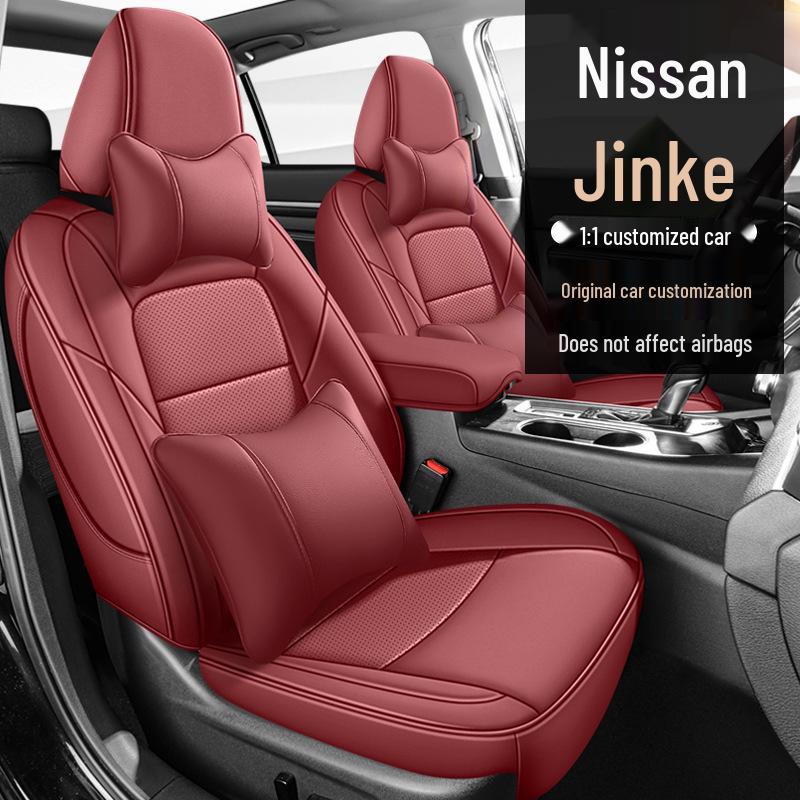 Nissan Kicks All-Season Leather Seat Covers, Full-Coverage Cushions for Five Seats