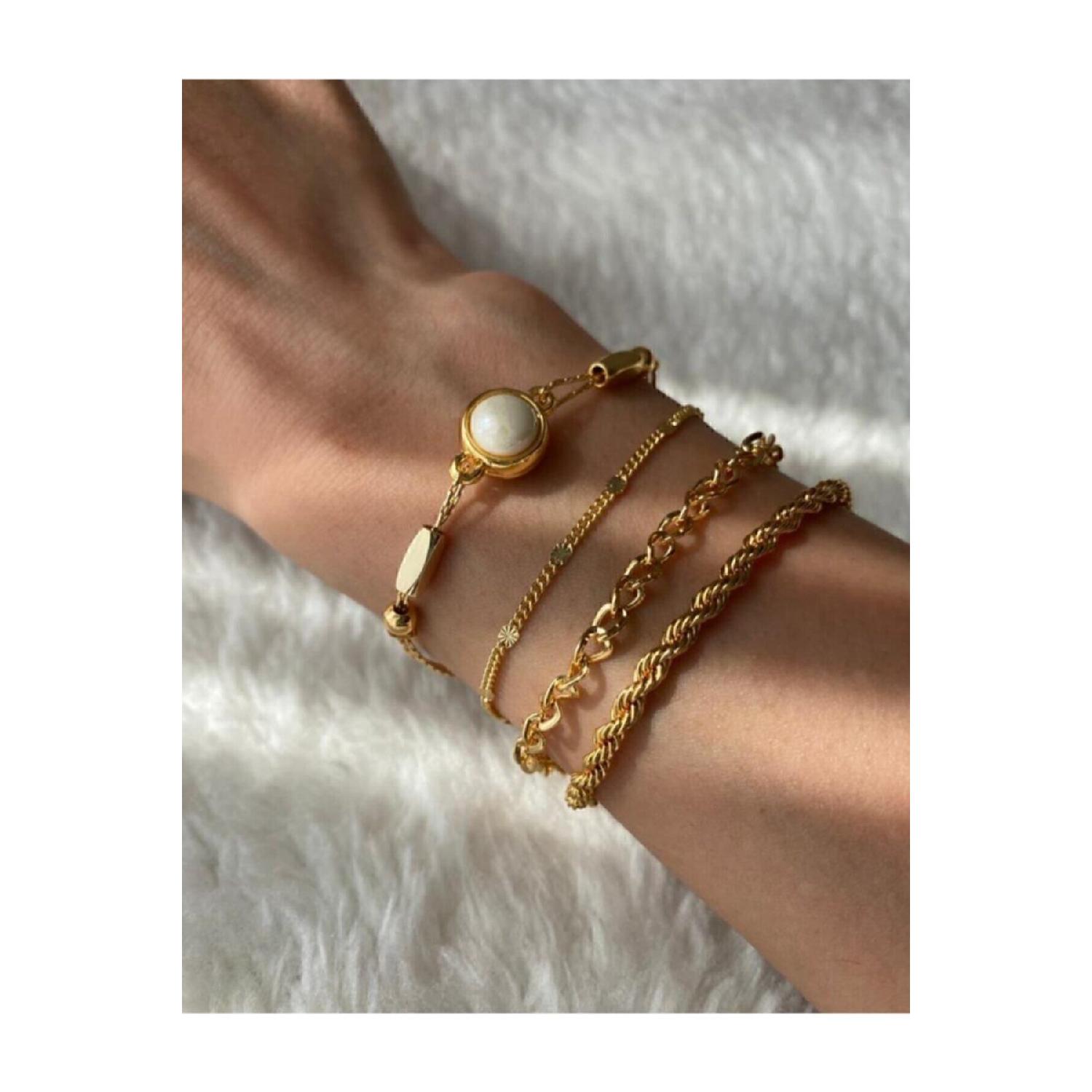 

Sunny Days Quadruple Combination Bracelet 21 cm