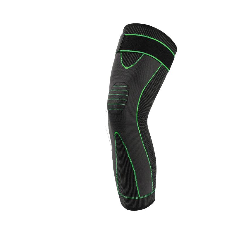 Bojue Knitted Long Sports Knee Pads with Straps