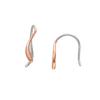 Skagen ESSENTIAL WAVES Rose Stainless Steel Drop SKJ1781791 Women's Gold-Tone Earrings,