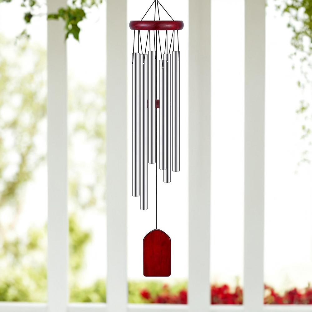 

Квадратная деревянная подвесная бирка Алюминиевая трубка Музыка ветра 6 металлических трубок Кабинет Подоконник Балкон Коридор Двор Подвесной декор
