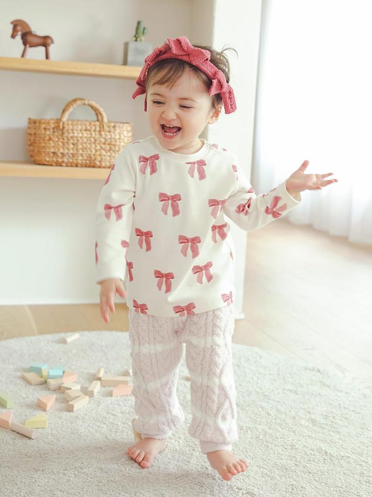 Gelato Pique BABY Baby Moco Ran Striped Long Pants PBNP245417 PNK