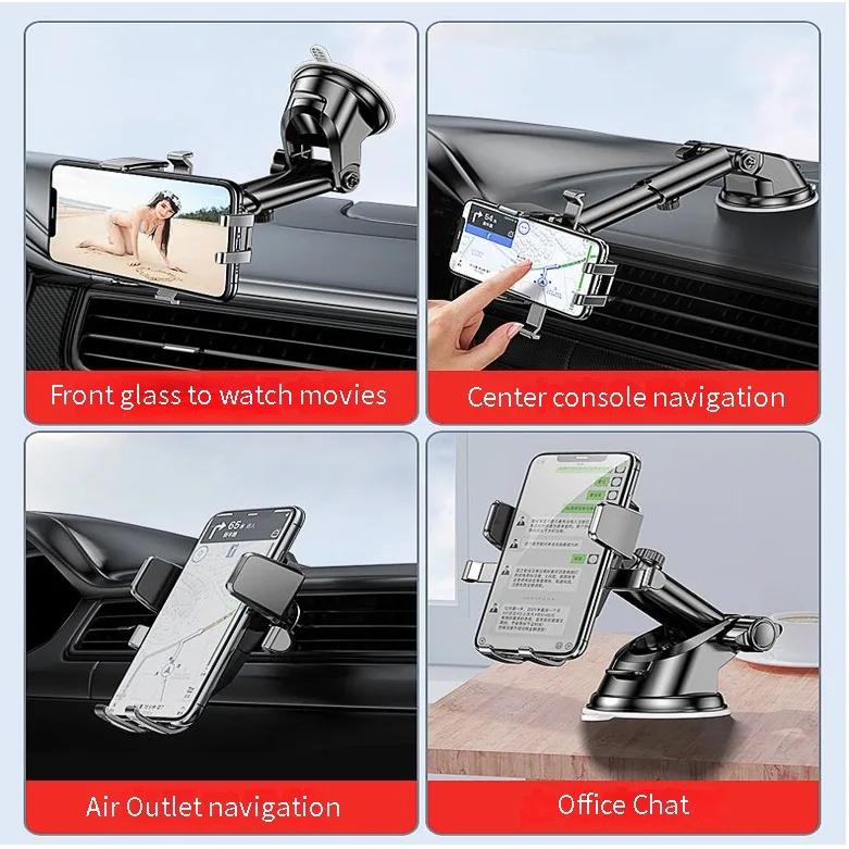 2-in-Car Phone Holder Mount Stand GPS Telefon Mobile Cell Support Universal Holder Car Accessories