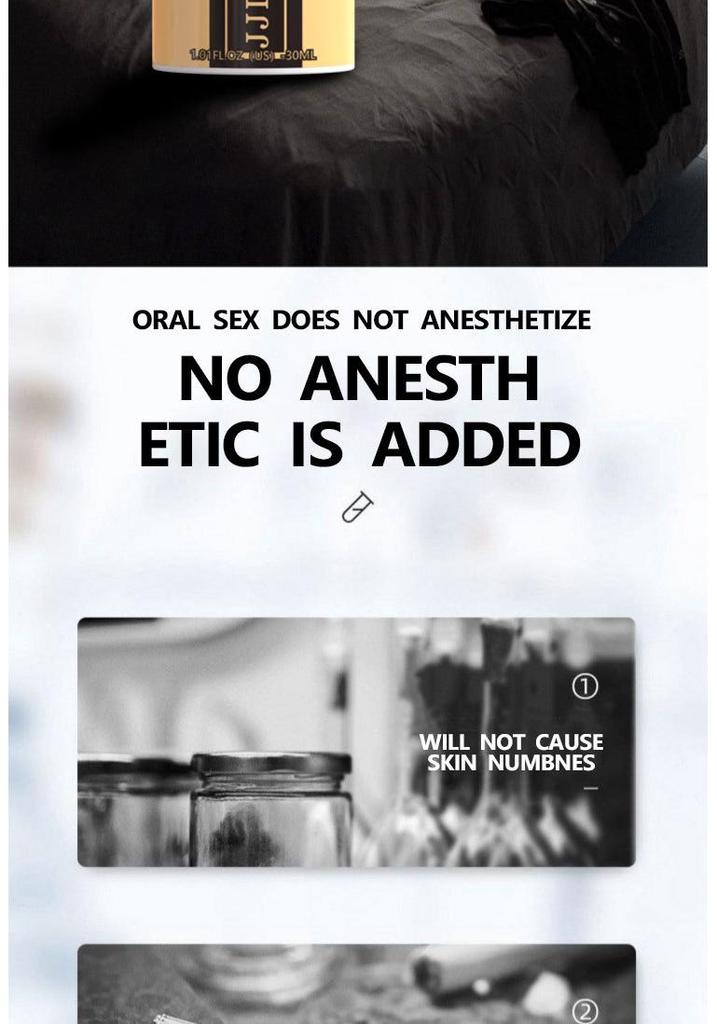 JJLBRO Men's Long-Lasting Desensitizing Gel for Enhanced Pleasure