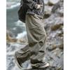 Mountain outdoor pleated tooling casual pants autumn new zipper paratrooper pants trendy brand loose scimitar long pants q
