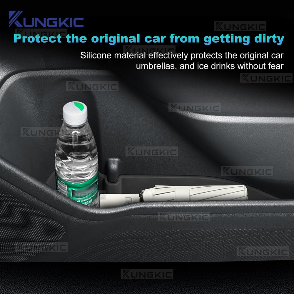 KUNGKIC For Subaru Forester 2025 2026 2027 Silicone Storage Box LHD RHD Car Side Doors Organizer Case Interior Accessories