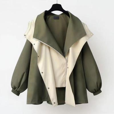 Mittellanger Trenchcoat im koreanischen Stil 2025: Damen High-End Frühling/Herbst Freizeitjacke