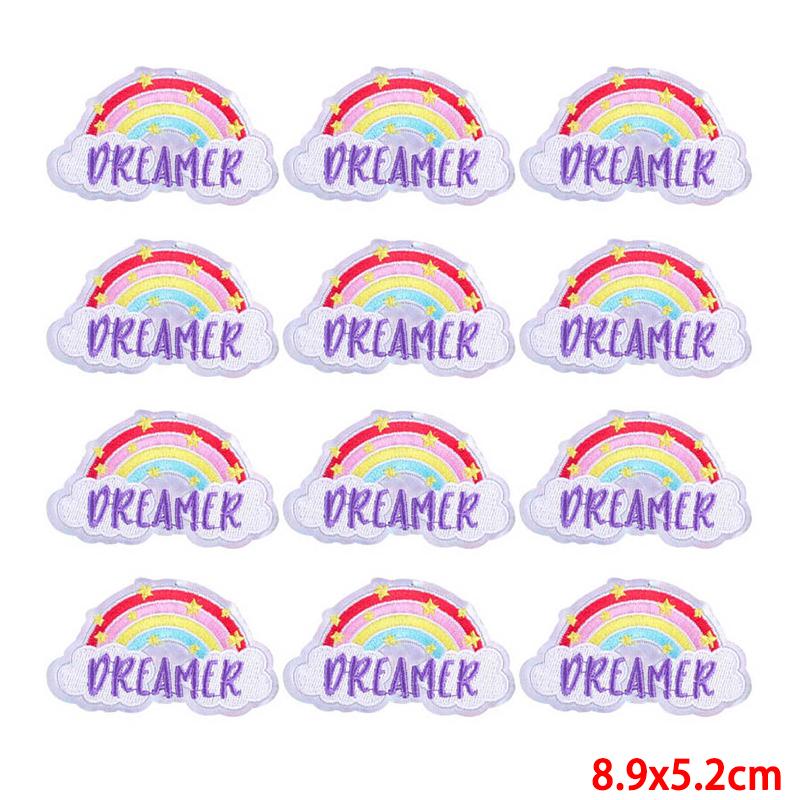 10 pezzi/lotto toppa da ricamo all'ingrosso termoadesiva sulle toppe per abbigliamento toppe su vestiti giacche decorazioni applique forniture per cucire