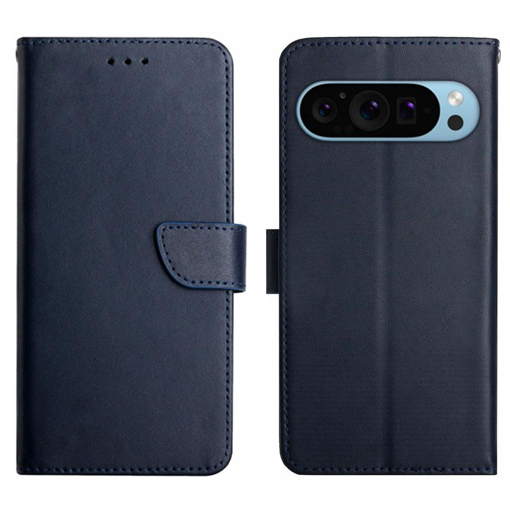 HT02 For Google Pixel 9/Pixel 9 Pro Case Genuine Cow Leather Wallet Flip Phone Cover