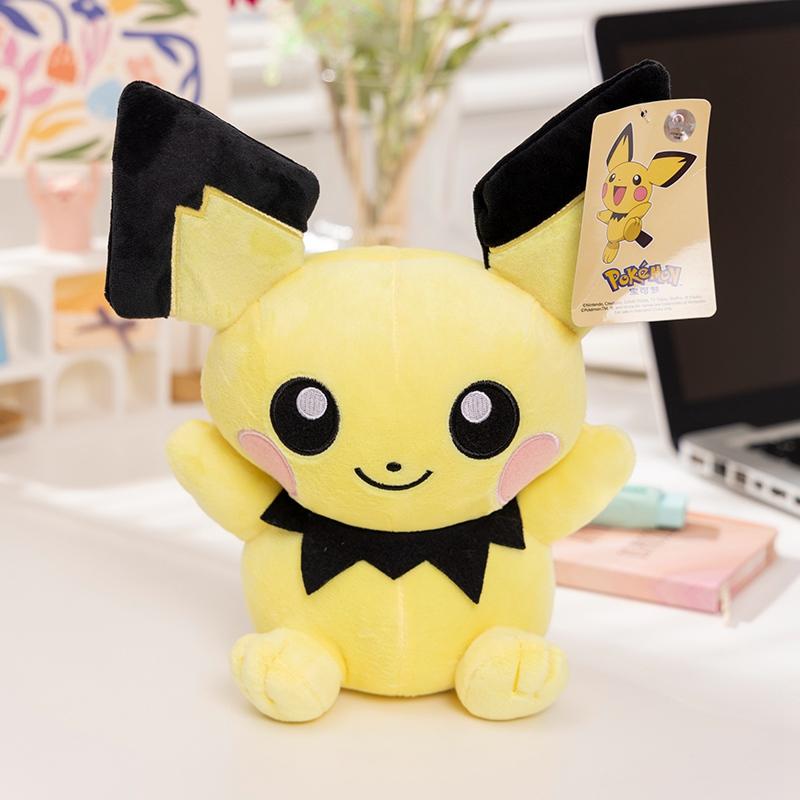 Genuine Pokemon Pikachu Stuffed Doll Cute Cartoon Anime Series Gengar Eevee Stuffed Doll Kawaii Toys Hobbies Kids Birthday Gift