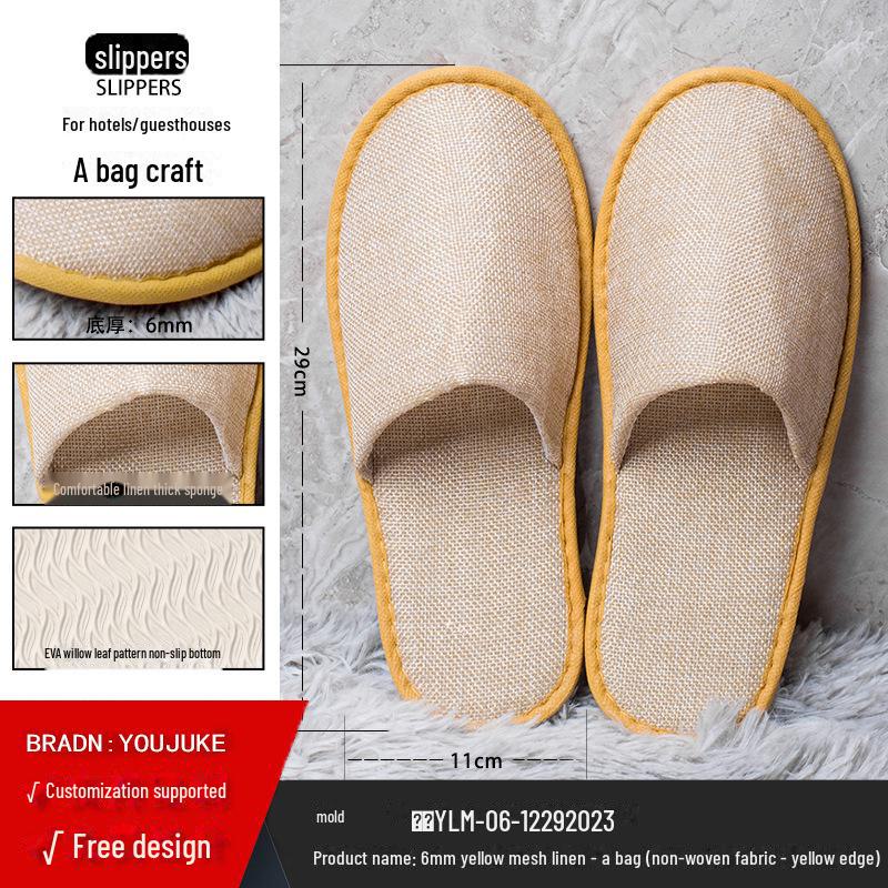 Disposable Non-Slip Slippers for Hotels, Homestays, and Spas