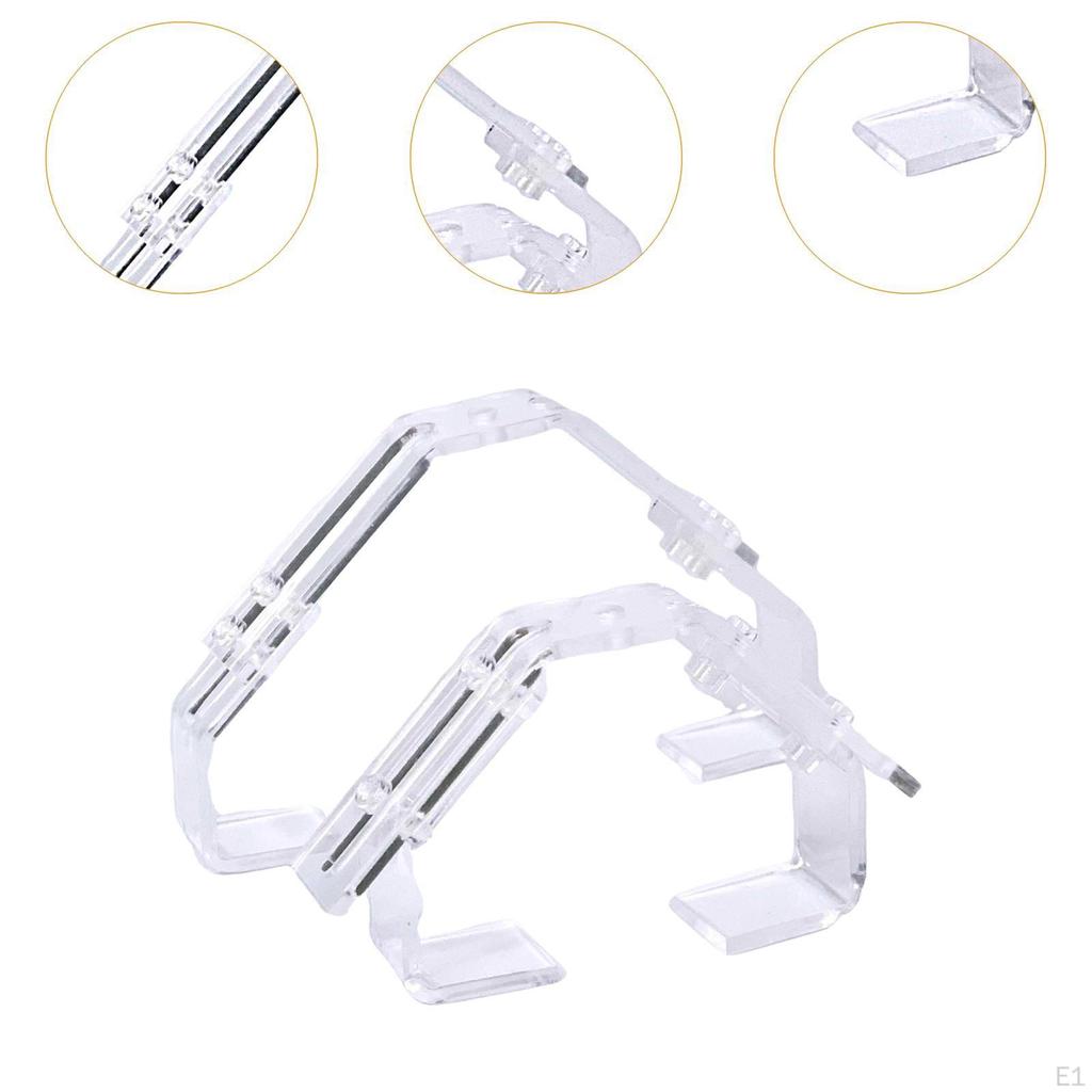 2x Fish Tank Led Lights Rack Clamp, Aquatic Plant Lighting Holder Clamp for Freshwater Aquariums