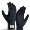 Winter Men Knitted Gloves Touch Screen Cycling Mittens Thicken Warm Wool Cashmere Solid Business Gloves Autumn Winter