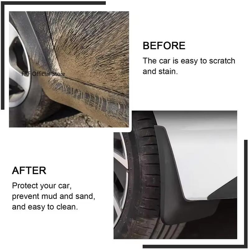 Car Mudflaps Mudguards For Volkswagen VW Jetta VS8 2025 2026 2027 Accessories Auto Fender Mud Flaps ABS Black Splashguards Tools