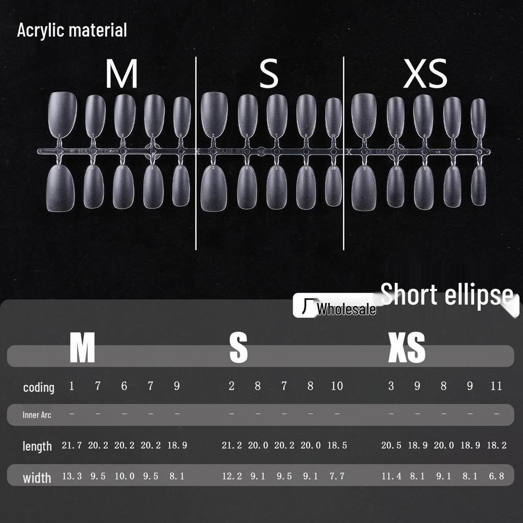 Clear Nail Tips - Almond, Oval, Stiletto, Round Shapes - European & American Popular Series
