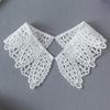 White Neckline Lace Collar Craft Sewing Fabric Venise Motif Applique Trims DIY Craft
