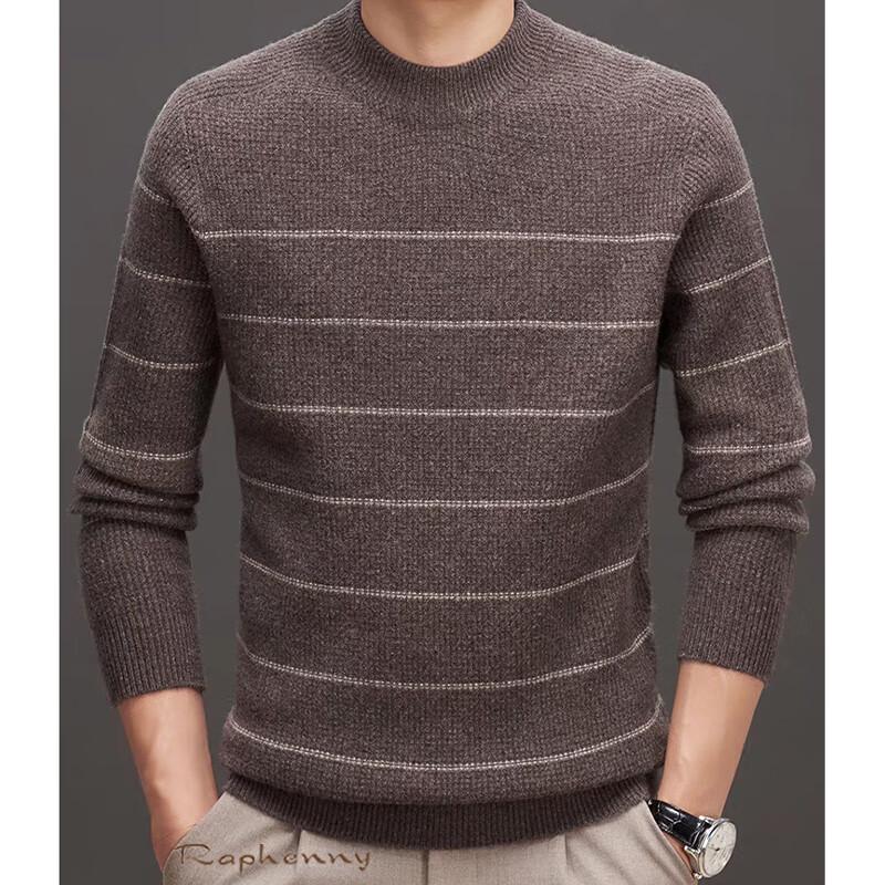 

Raphenny Men s 99% Wool Crew Neck Long Sleeve Sweater AM822 2XL