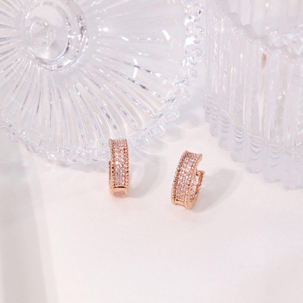 Dieuamour 14K Gold Pin Argente One-Touch Earrings