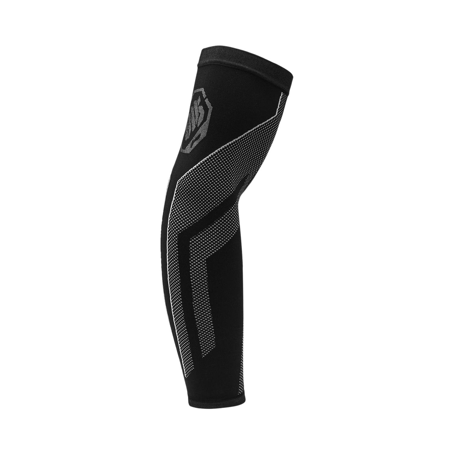 Li Ning Basketball Cycling Arm Guards 11.5cm*38.5cm Black Polyester Unisex Basic Protective AHJT013-1 F