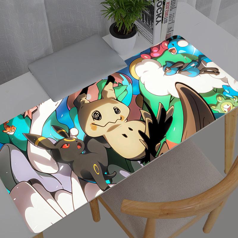 Mouse Pad Professional eSports Game Pokemon Pikachu XXL Players Speed Lock Edge Rubber Game Desk Mousepad Keyboard Mat