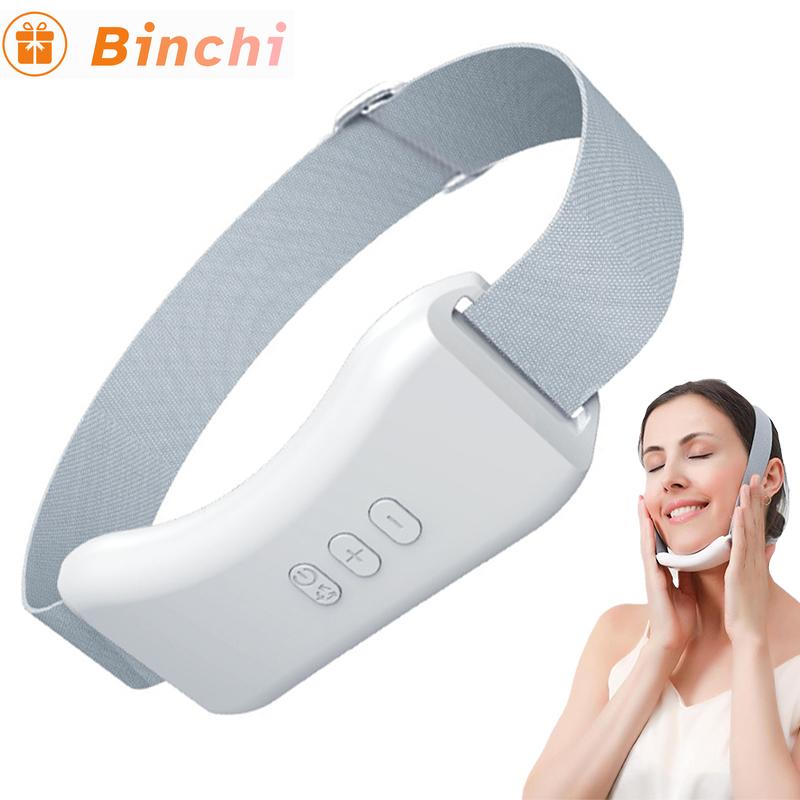 Ems Pulse V Face Slimming Device Beauty Vibration Heat Facial Massager Slimming Tightening Shaping Remove Double Chin Skin Care