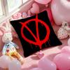 V for V-Vendetta Thriller movie Cushion Cover Pattern Printed Pillowcase for Living Room Sofa Cushion Cover & Bedroom Decor