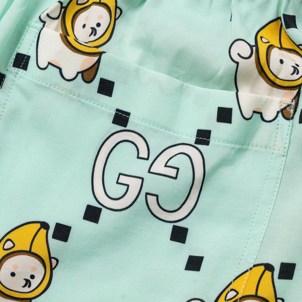 GUCCI Casual Shorts Men's Teal Moderate 734161-ZAMD4-4563