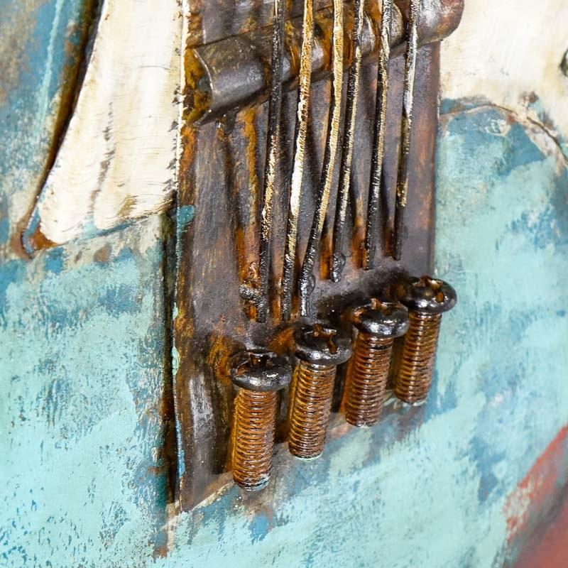 3D metal picture LOFT BLUES MUSIC 40x60