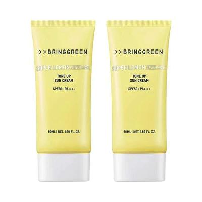 Coffret Crème Solaire Tonifiante Super Lemon Glutathione (1+1) SPF 50+ PA++++ 50 ml x 2 unités