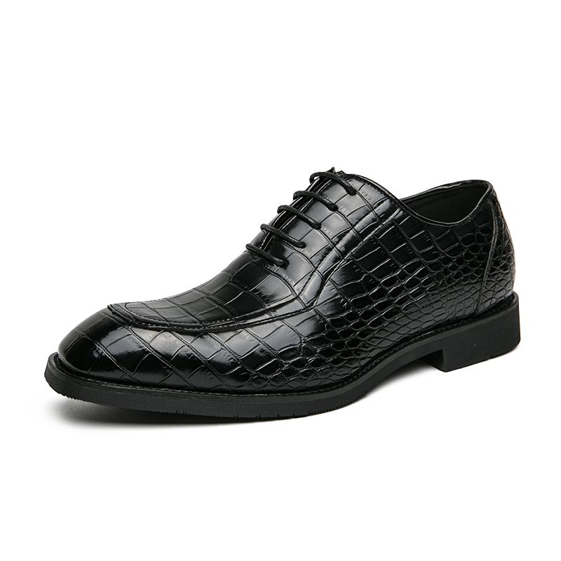 Fashion2024 NEW Men's Business Brogues Shoes High Grade Pointed Toe Vintage Genuine Leather Shoes Men Formal Wear Oxford Shoes 38-46